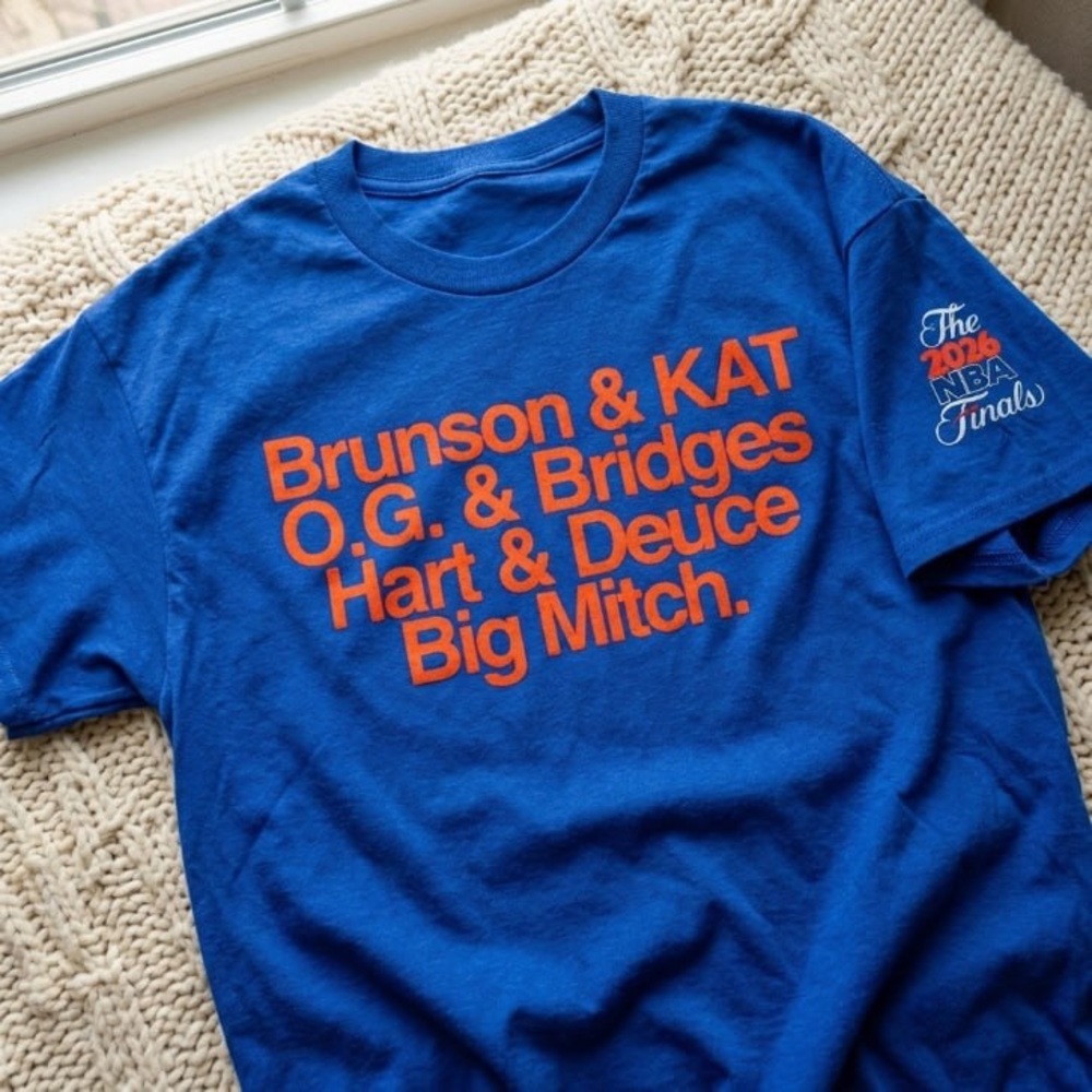 New York Knicks 2026 Finals Playoff Names T Shirt